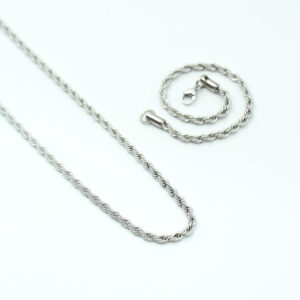 Set: Men’s silver necklace and bracelet Spirit MN1225