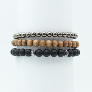 Set: 3 bracelets for men LT BH8904