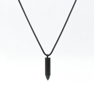 Men’s Black Bullet Necklace MN1233