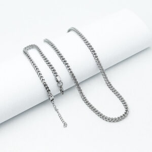 Set: Men’s silver necklace and bracelet HITE MN1230